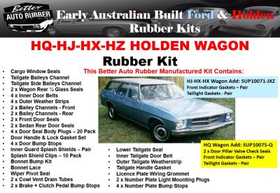 HQ Holden Wagon Rubber Kit RK10075-Q