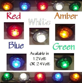 LED PENNY LIGHTS – 5 Colours – 12V or 24V | Car Rubber Kits Gold Coast | Car Rubber Seals | Better Auto Rubber