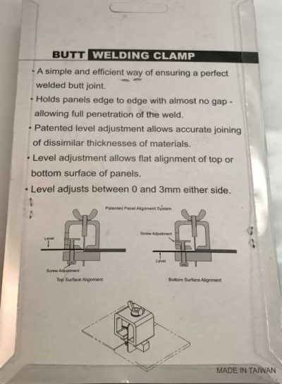 Butt Welding Clamps (4 Pack)