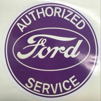 ford service sticker