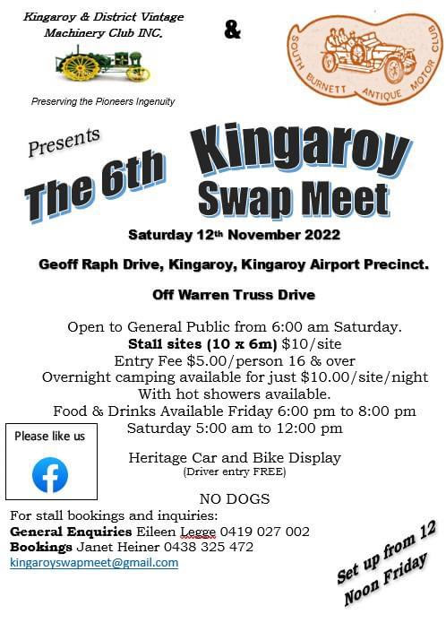 Kingaroy Swap Meet 2022